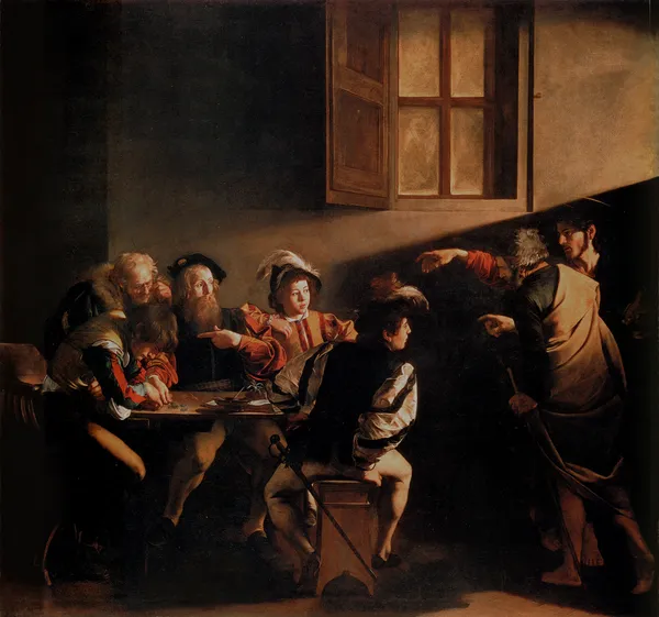 Caravaggio’s The Calling of Saint Matthew, discussed in this series
